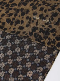 Sciarpa Paul Smith double face in viscosa stampata