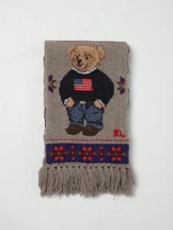 Sciarpa Polo Ralph Lauren in lana con lavorazione a maglia