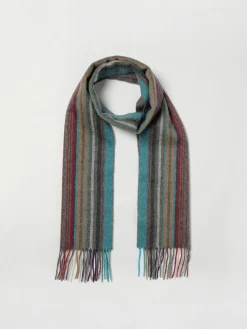 Sciarpa PS Paul Smith in lana a righe multicolor