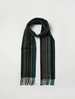 Sciarpa PS Paul Smith in lana a righe multicolor