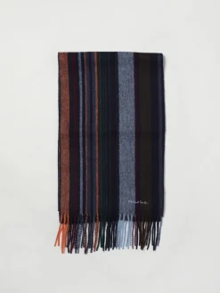 Sciarpa PS Paul Smith in lana a righe multicolor