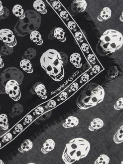 Sciarpa Skull McQueen in misto seta