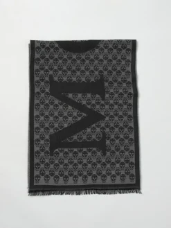 Sciarpa Skull McQueen in lana jacquard
