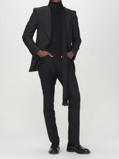 Sciarpa Tom Ford in seta e lana a costine