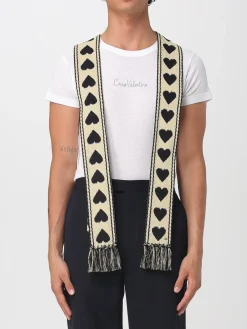 Sciarpa Valentino Garavani in cotone con cuori jacquard