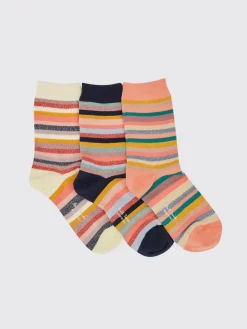 Set 3 paia di calze Paul Smith in cotone a righe