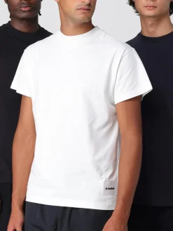 Set 3 t-shirt basic in cotone Jil Sander