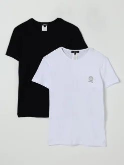 Set 2 T-shirt in cotone con logo Medusa Versace