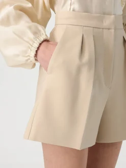 Shorts con pince in lana vergine Max Mara