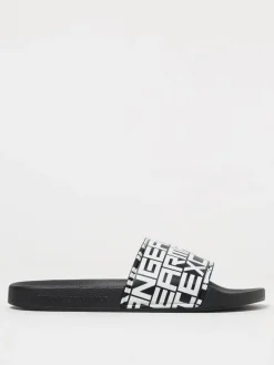 Sliders Armani Exchange in gomma con stampa logo all over