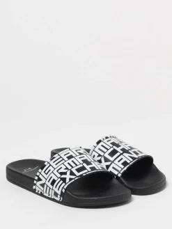 Sliders Armani Exchange in gomma con stampa logo all over