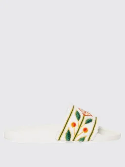 Sliders Casablanca in spugna ricamata e gomma