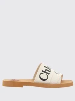 Sliders Chloé in tessuto e gomma