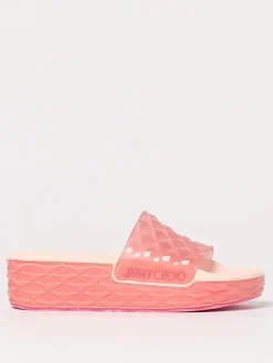 Sliders Diamond Jimmy Choo in gomma sfaccettata