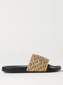 Sliders EA7 in gomma con logo all over