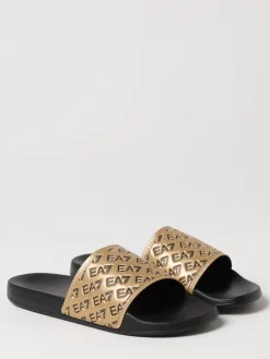 Sliders EA7 in gomma con logo all over