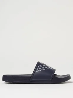 Sliders Emporio Armani Swimwear in pelle sintetica