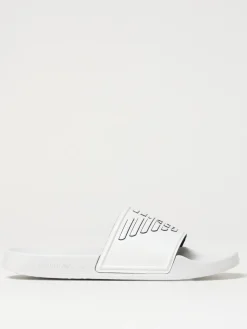 Sliders Emporio Armani Swimwear in pelle sintetica