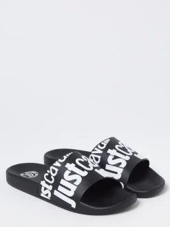 Sliders Just Cavalli in gomma con stampa logo