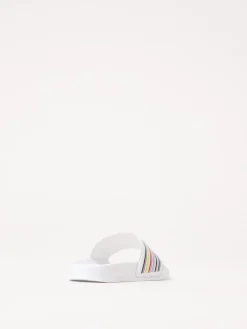 Sliders MSGM Kids in gomma con stampa a righe