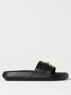 Sliders Versace in pelle con Medusa