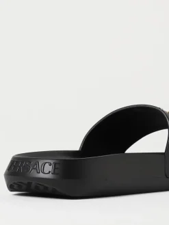 Sliders Versace in pelle con Medusa