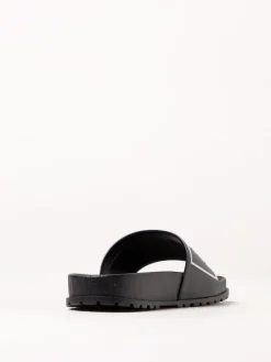 Sliders Versace Jeans Couture in gomma con logo