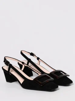 Slingback Belle Vivier Roger Vivier in camoscio