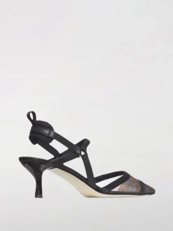 Slingback Colibri Fendi in nylon e pelle