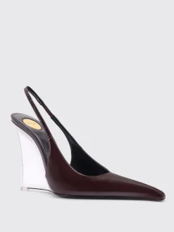 Slingback con zeppa Miller Saint Laurent in pelle