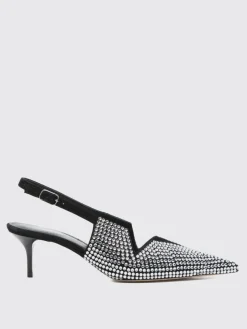 Slingback Coperni in camoscio con strass all over