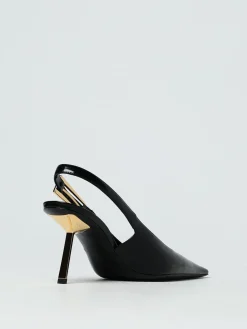 Slingback Lee Saint Laurent in pelle spazzolata