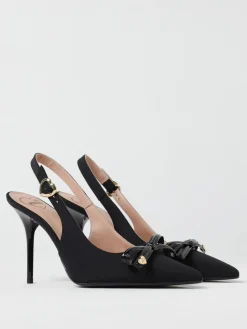 Slingback Love Moschino in pelle sintetica con fiocco