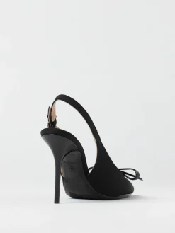 Slingback Love Moschino in pelle sintetica con fiocco