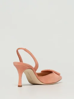 Slingback May Manolo Blahnik in camoscio