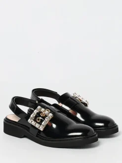 Slingback Roger Vivier in pelle spazzolata con fibbia gioiello