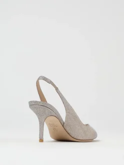 Slingback Stuart Weitzman in tessuto lamè
