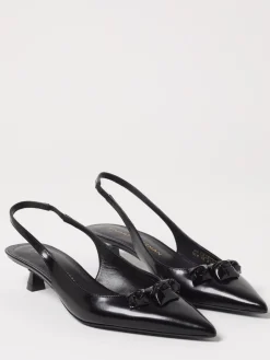 Slingback Stuart Weitzman in pelle spazzolata con applicazioni