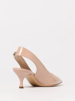 Slingback Tiffa Casadei in vernice con perla cabochon