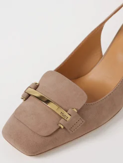 Slingback Tod's in camoscio