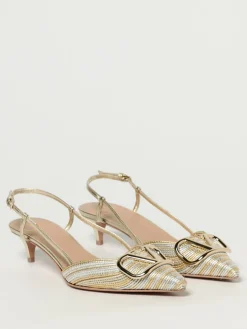 Slingback VLogo Signature Valentino Garavan in pelle laminata