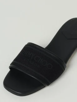 Slippers Joa Jimmy Choo in canvas e pelle