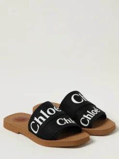 Slippers Woody Chloé in canvas