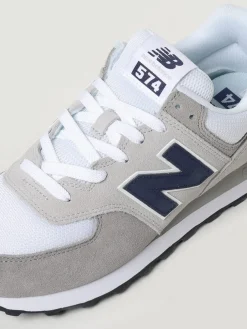 Sneakers 574 New Balance in camoscio e mesh