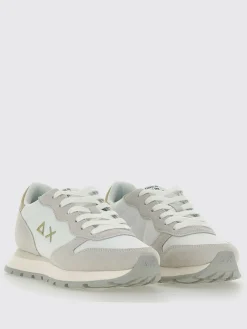 Sneakers Ally Gold SUN68 in camoscio e mesh