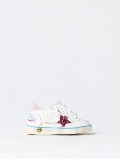 Sneakers Ball Star Golden Goose in pelle used e glitter