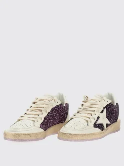 Sneakers Ball Star Golden Goose in pelle used e glitter