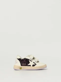 Sneakers Ball Star Golden Goose in pelle e glitter used