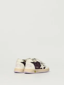 Sneakers Ball Star Golden Goose in pelle e glitter used