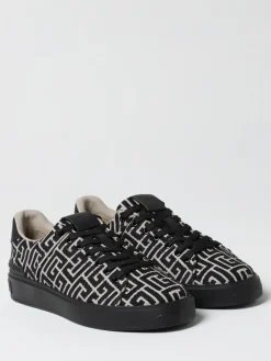 Sneakers B-Court Balmain in jacquard monogram